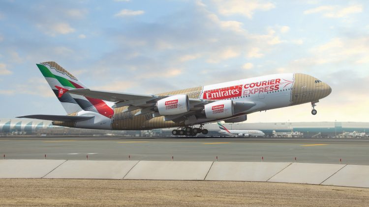 Emirates Unveils “Courier-Themed” A380 Livery in Celebration of Unboxing Culture
